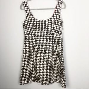 VINEYARD VINES | Hudson Houndstooth Jumper Dress Cream Mocha Women’s Size 8